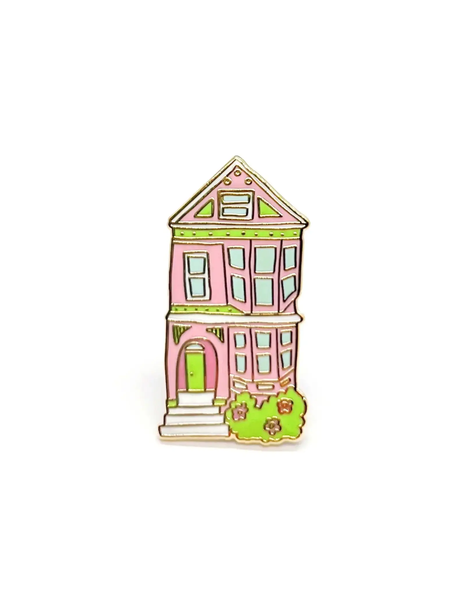 Brenna Daugherty Illustration San Francisco Pink House Pin