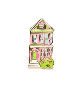 Brenna Daugherty Illustration San Francisco Pink House Pin