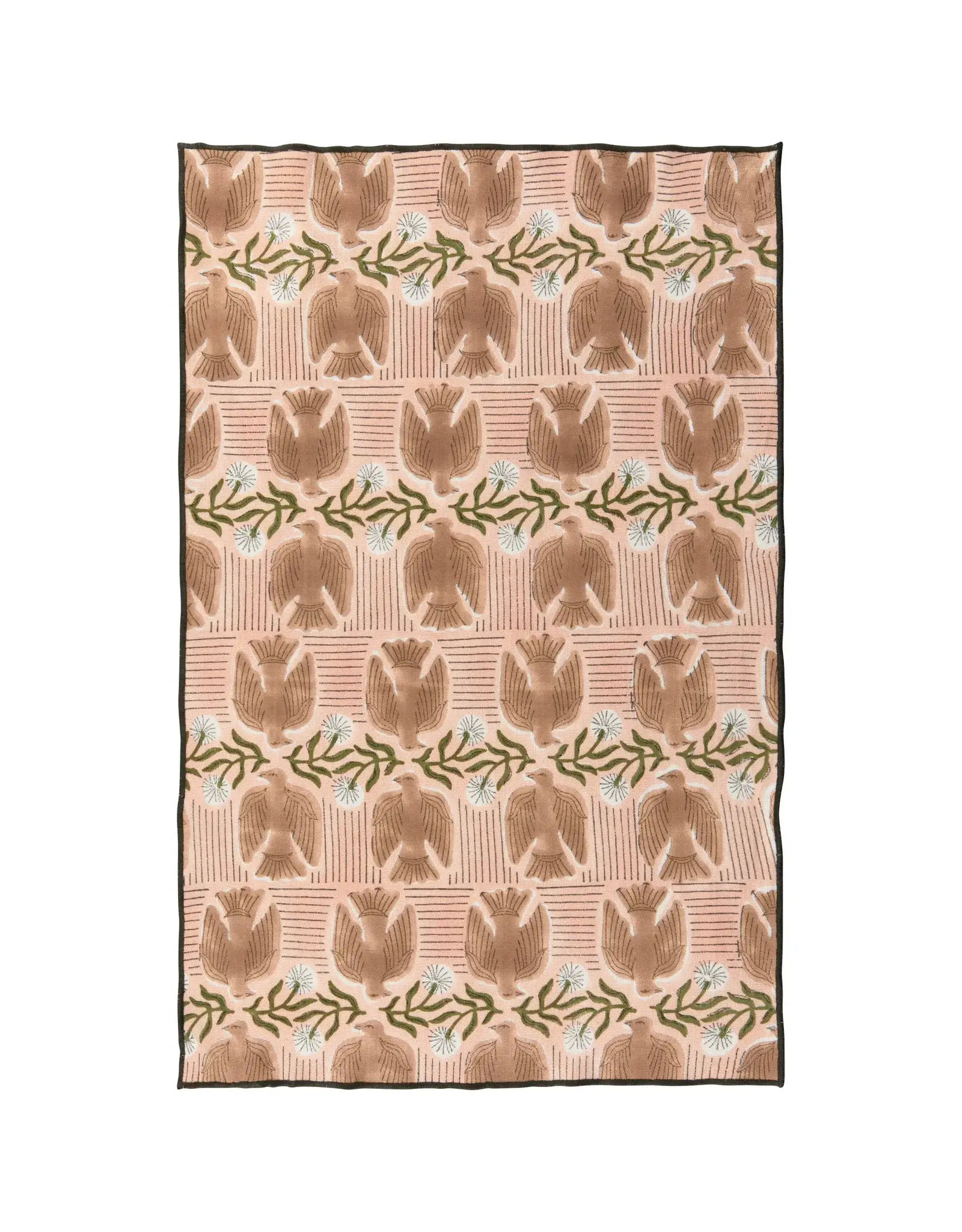 Block Print Dishtowel - Peregrine