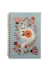 Embroidered Notebook Catbloom