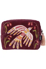 Embroidered Pouch Plume