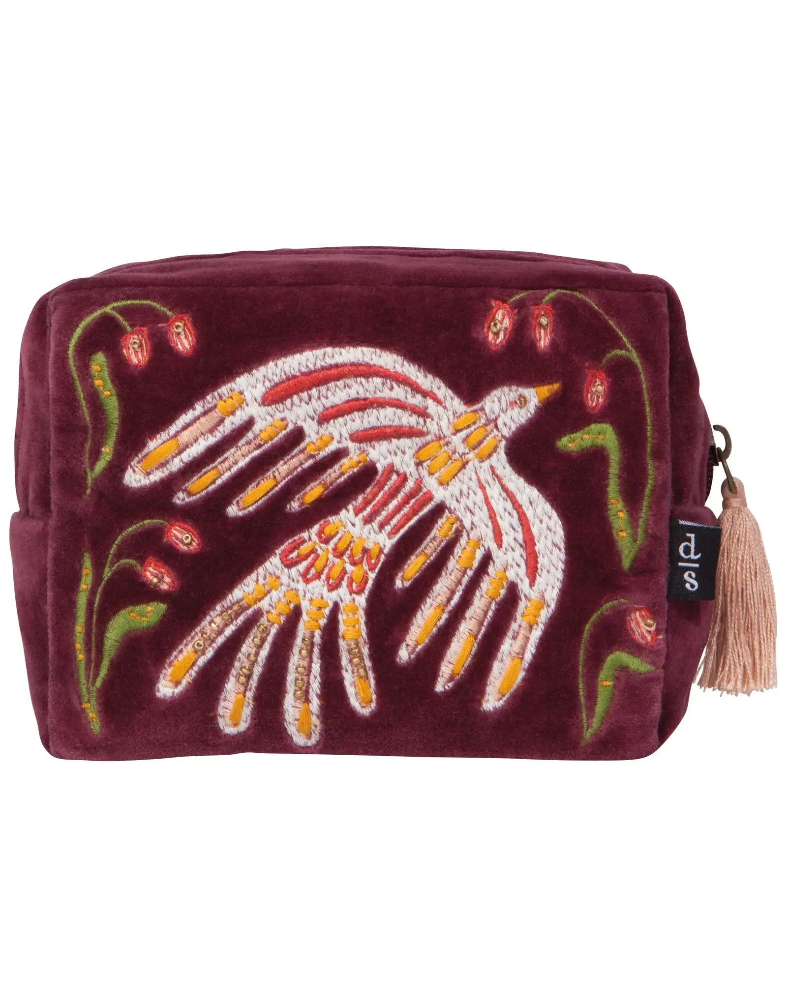 Embroidered Pouch Plume