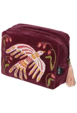 Embroidered Pouch Plume
