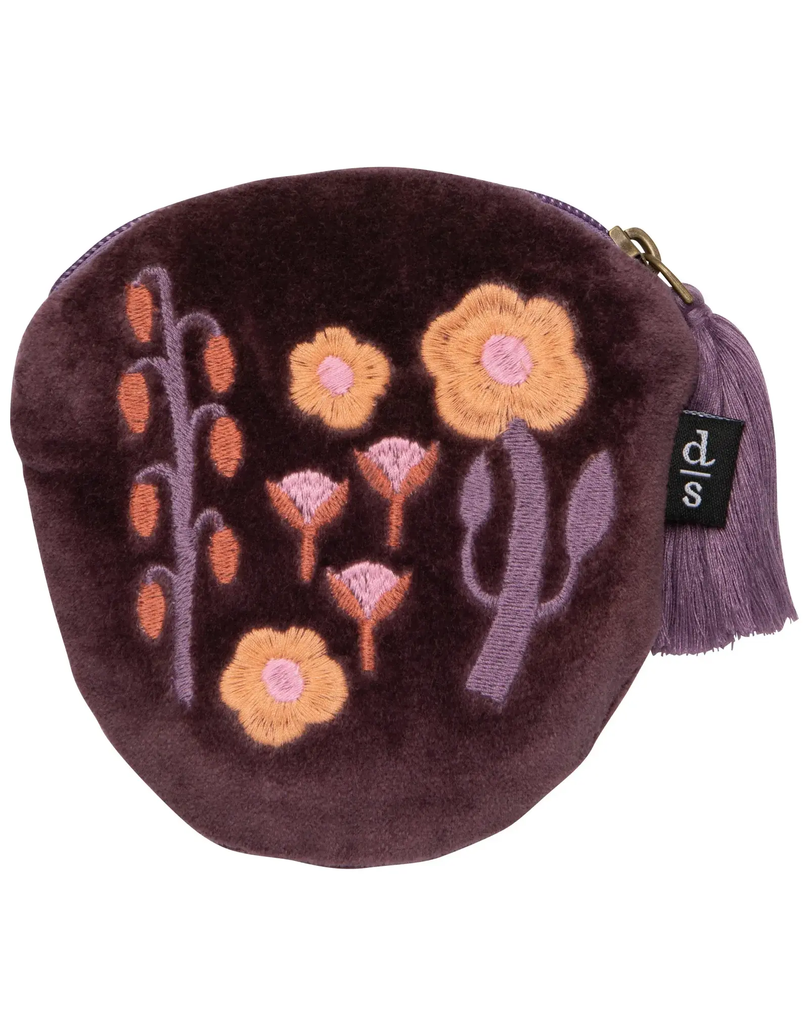 Embroidered Coin Purse Petal Power