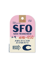 By Aleisha Vintage SFO Luggage Sticker