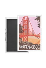 By Aleisha Golden Gate Travel Poster Magnet