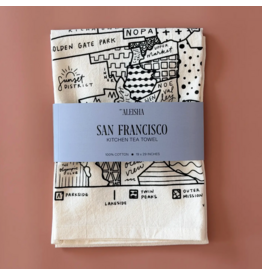 By Aleisha San Francisco Map Tea Towel