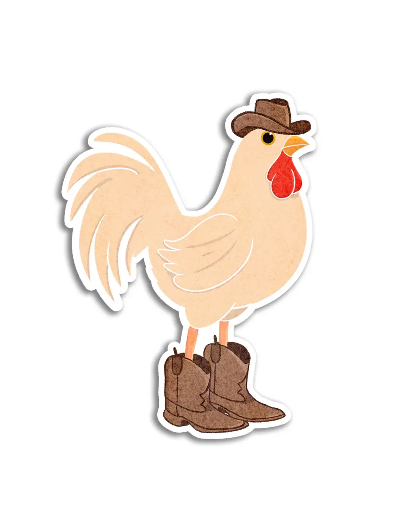 Stick With Finn Cowboy Chicken Sticker