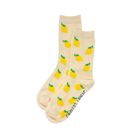Jenny Lemons Lemon Crew Socks