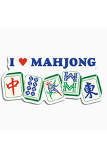 The Found I Heart Mahjong Die Cut Sticker