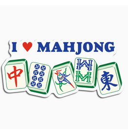 The Found I Heart Mahjong Die Cut Sticker