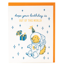 Space Dog Card