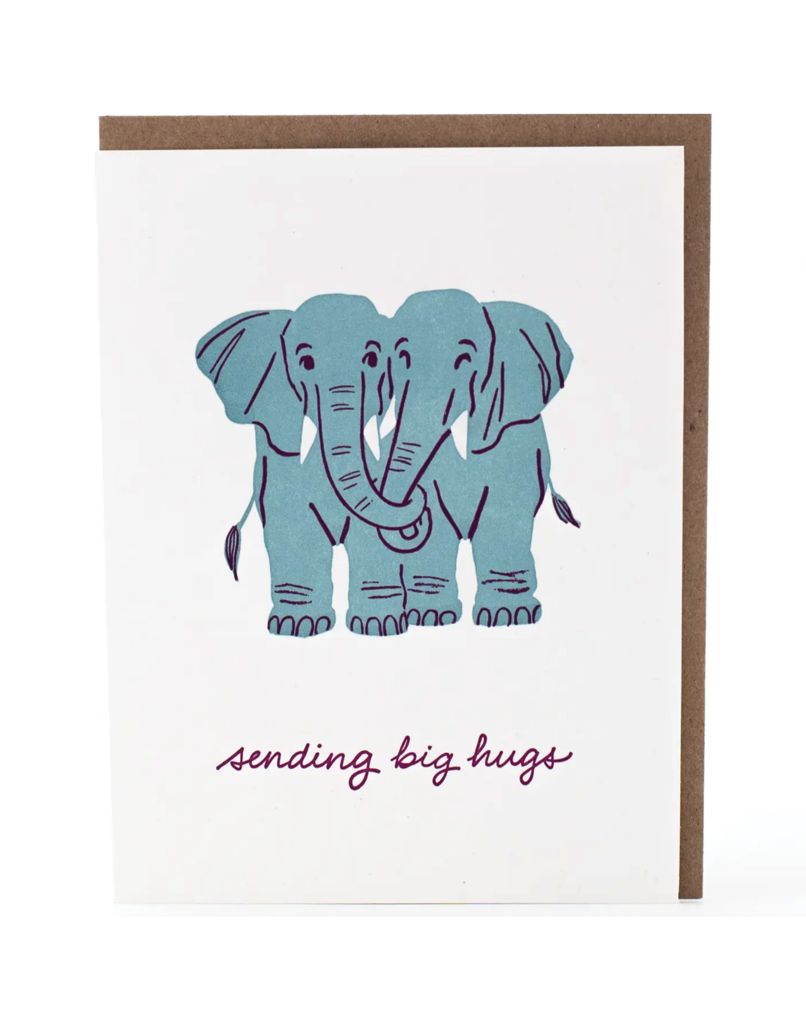 Elephant Hugs Card
