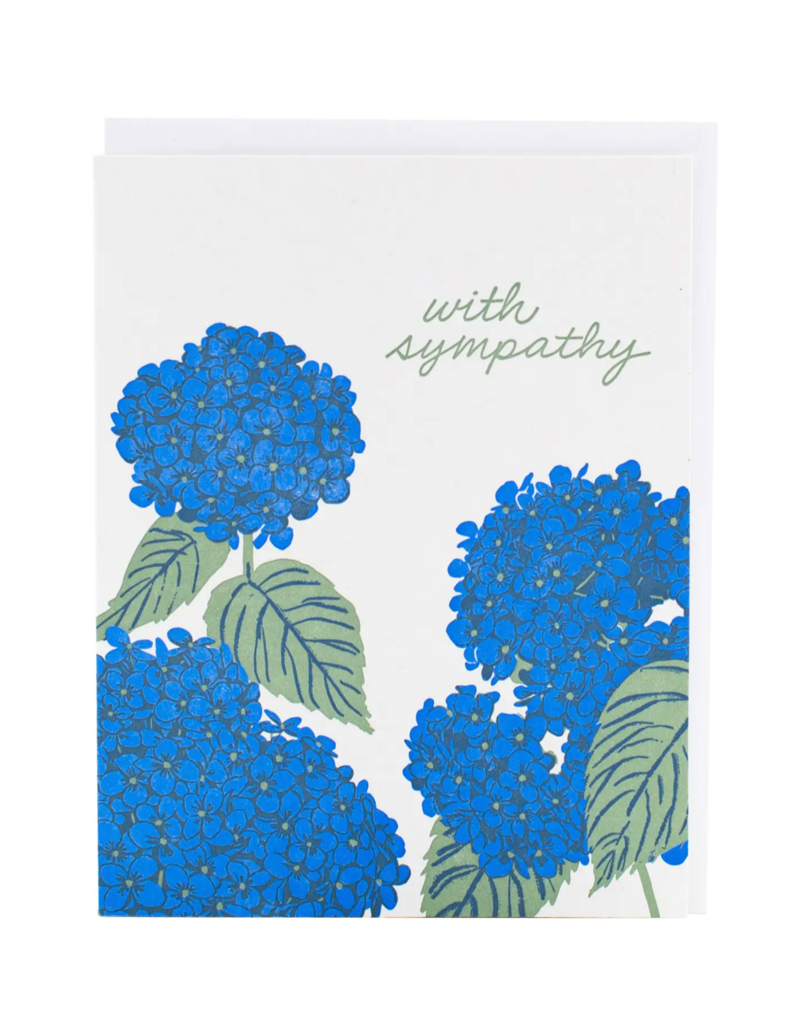 Blue Hydrangea Sympathy Card