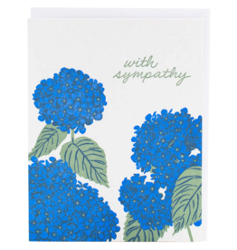 Blue Hydrangea Sympathy Card
