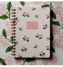 Rifle Paper Pink Hydrangea Spiral Notebook