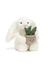 Jellycat Cream Bunny with Plant