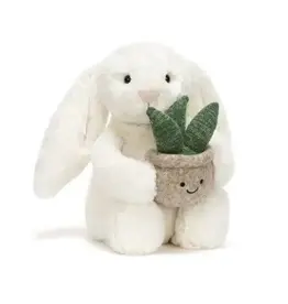 Jellycat Cream Bunny with Plant