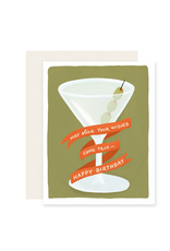 Slightly Stationery Olive Your Wishes Card