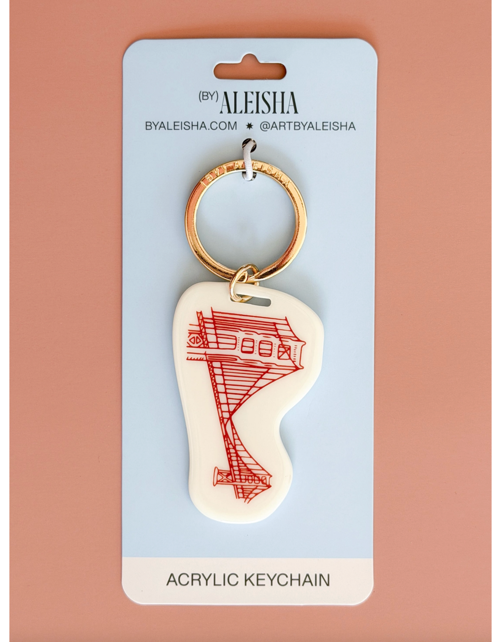 By Aleisha Golden Gate Bridge Keychain