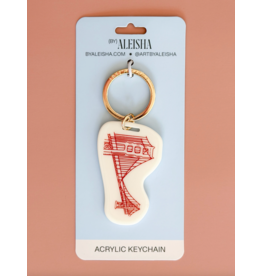 By Aleisha Golden Gate Bridge Keychain