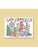 By Aleisha San Francisco Illustrated Landmarks Magnet
