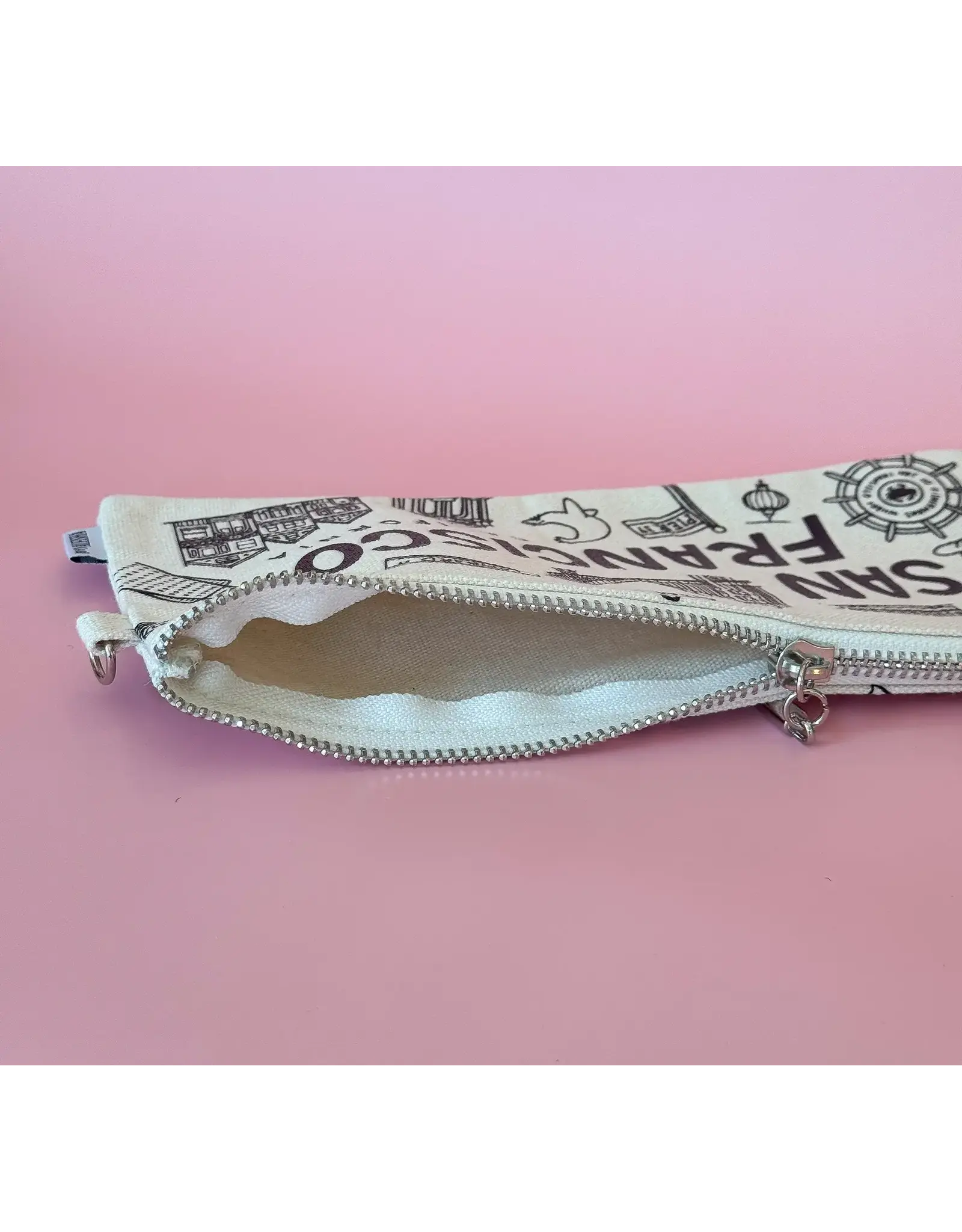 By Aleisha San Francisco Icons Pencil Pouch - Natural