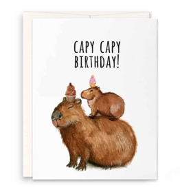 Liyana Studio Capybara Birthday Card