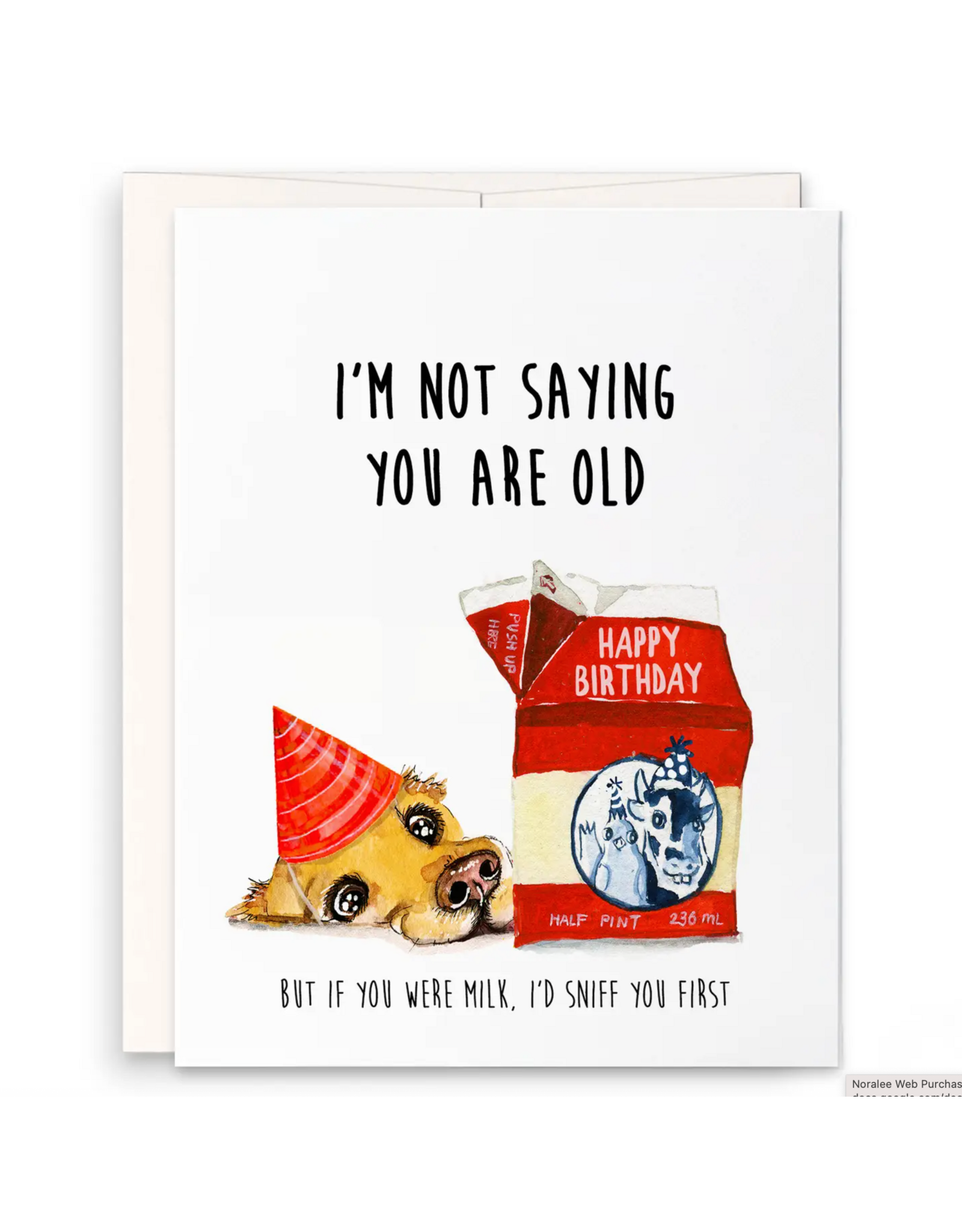 Liyana Studio Old Milk Birthday Card