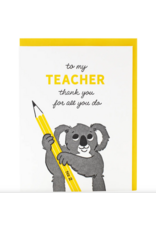 Koala Teacher Card