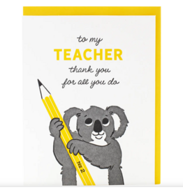 Koala Teacher Card
