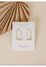 JaxKelly Mother of Pearl - Gold Earrings