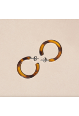 Nat + Noor Alba Hoop Earrings - Hazel, Tortoise