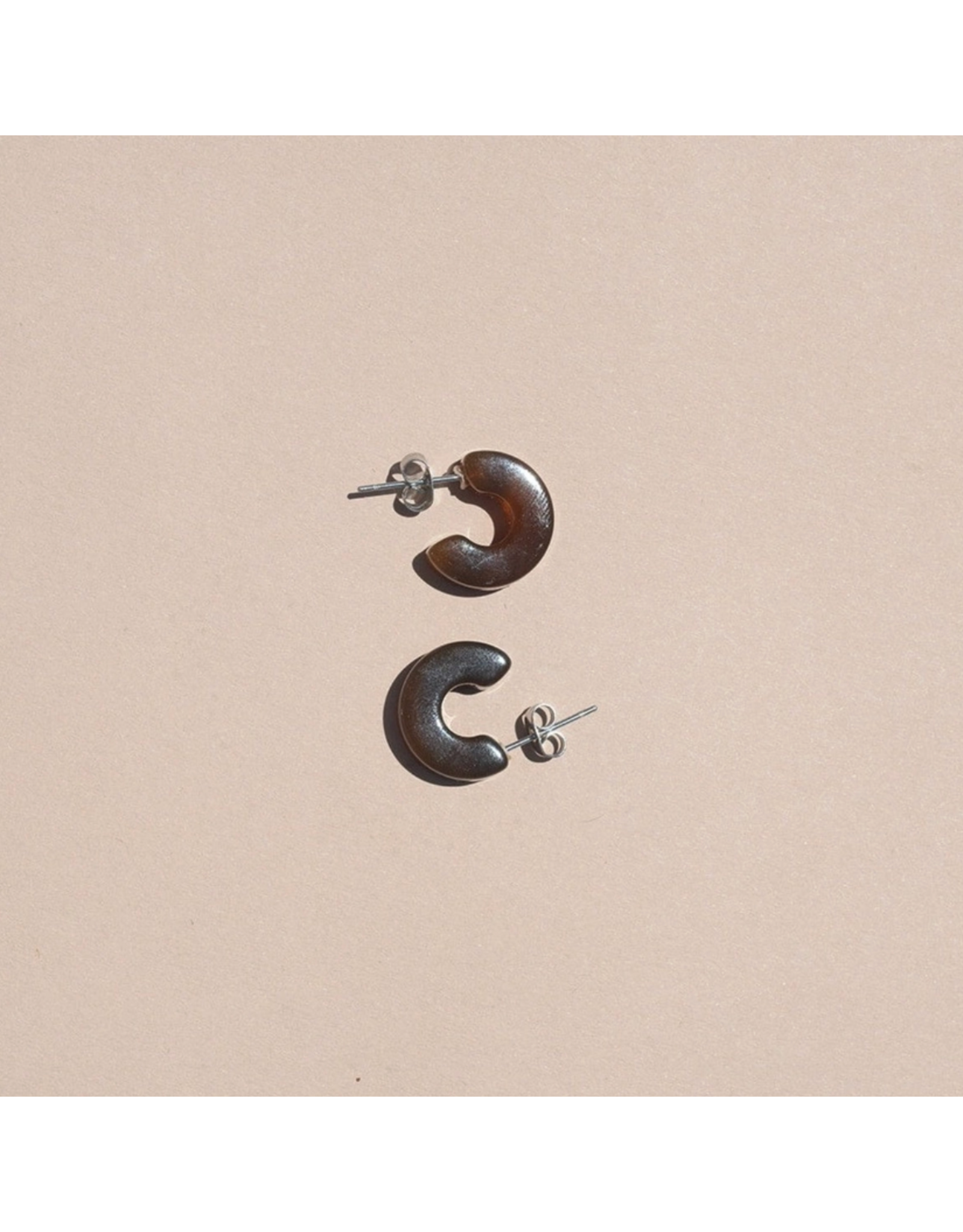 Nat + Noor Mali Hoops - Espresso