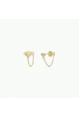JaxKelly Earrings - Chain Huggie, Stud