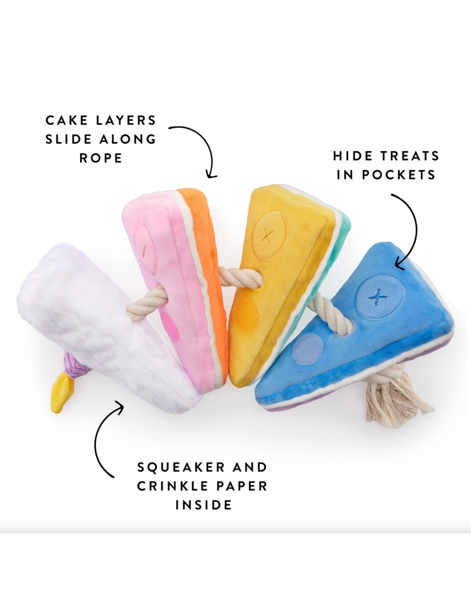 Birthday Cake Dog Toy