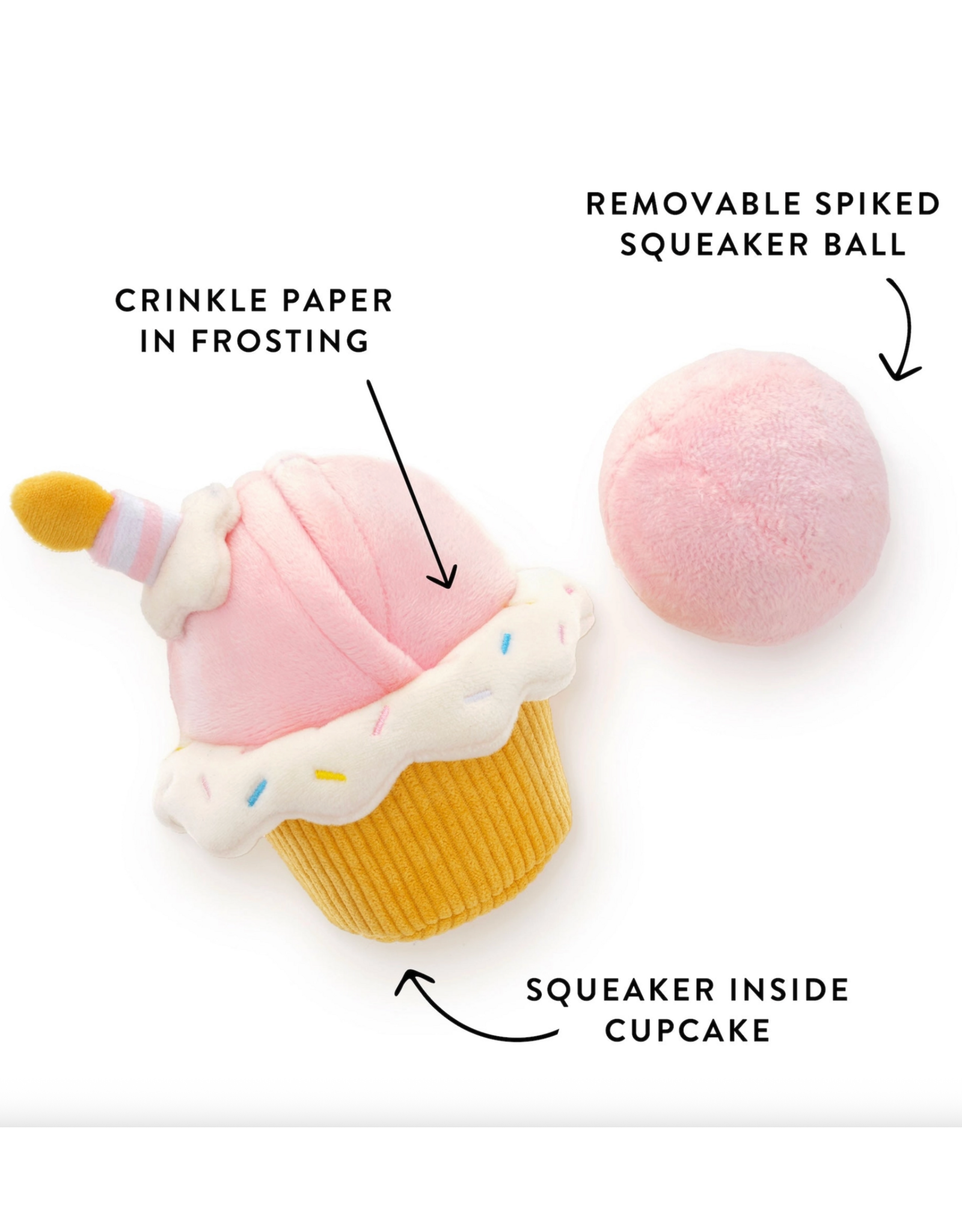 Cupcake 2 in 1 Bounce Dog Toy