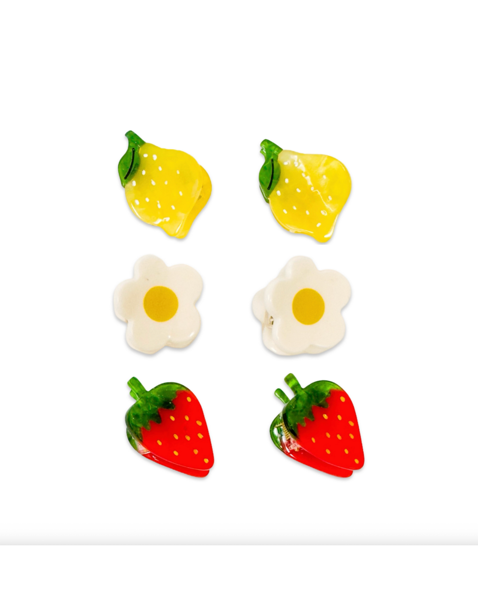 Jenny Lemons Micro Fruit + Flower Hair Claws - Set of 6