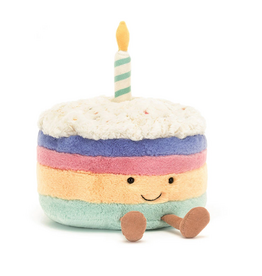 Jellycat Amuseables Rainbow Birthday Cake