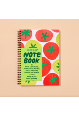 And Here We Are Tomato A5 Letter Press Spiral Notebook