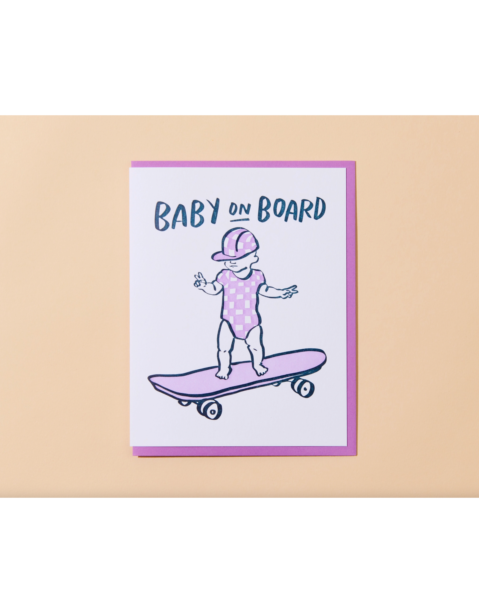 And Here We Are Baby on Board Card