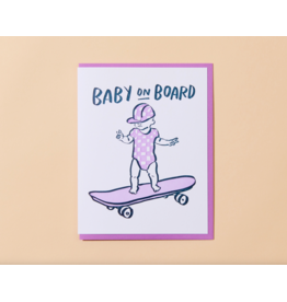 And Here We Are Baby on Board Card