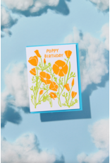 And Here We Are Poppy Birthday Card