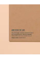 And Here We Are Tomato A5 Letter Press Spiral Notebook