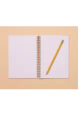 And Here We Are Tomato A5 Letter Press Spiral Notebook