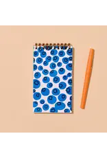And Here We Are Blueberries Letter Press Spiral Pocket Size Notebook