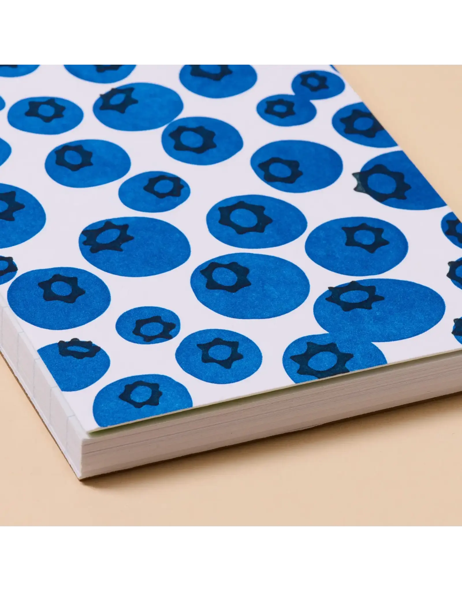 And Here We Are Blueberries Letter Press Spiral Pocket Size Notebook