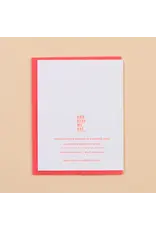 And Here We Are Butter Together Card