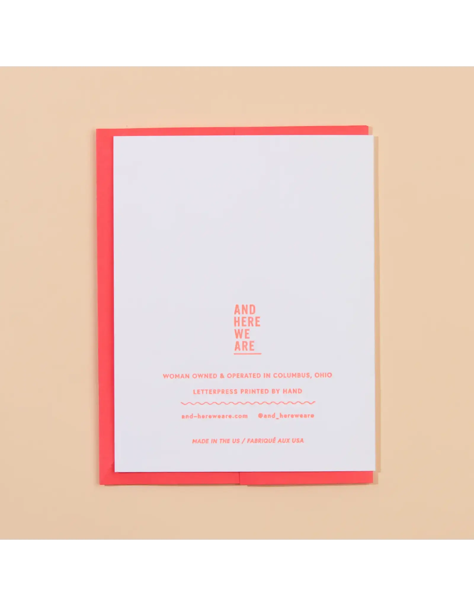 And Here We Are Butter Together Card