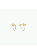 JaxKelly Earrings - Chain Huggie, Stud